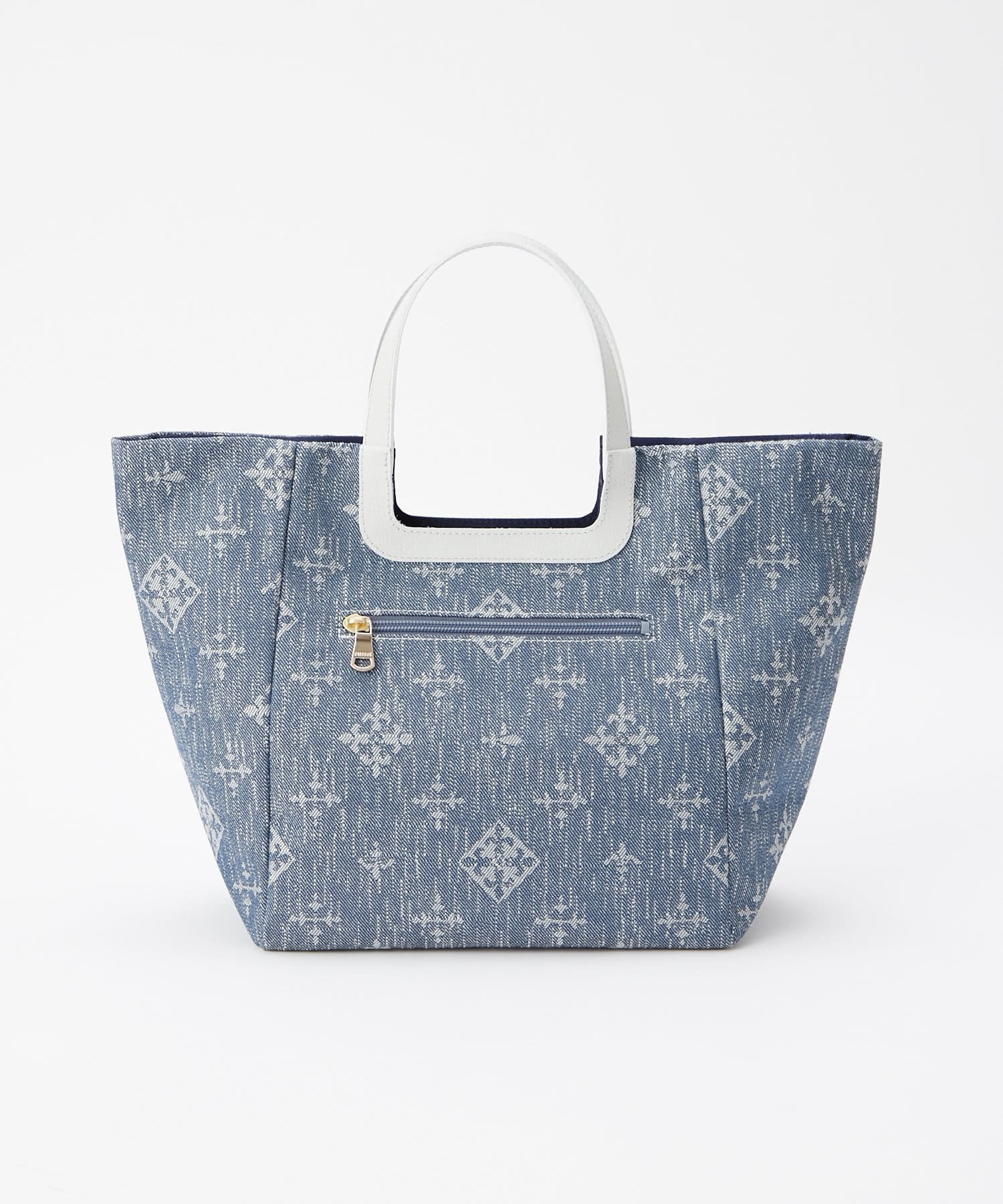 *4-6 WEEKS* (1219) LIMITED EDITION Russet [Denim jacquard] Tote bag Indigo